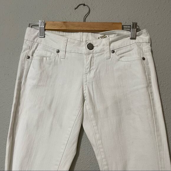 Mango Atice White Skinny Jeans Low Rise Y2K Womens 2 Casual Zip Fly Classic - Picture 4 of 10